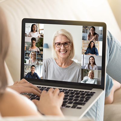 videoconference with women